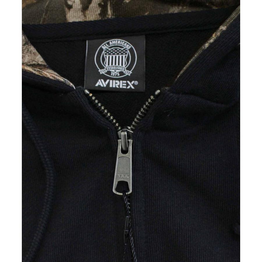 AVIREX（アヴィレックス） ZIP UP HOODIE 'REAL TREE CAMO' ジップ