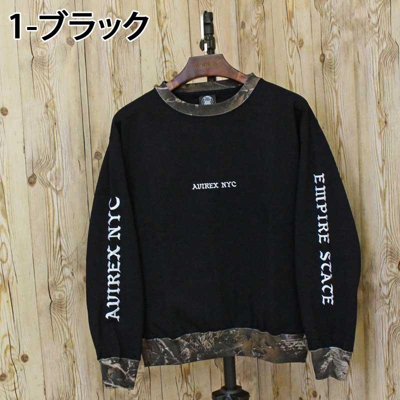 AVIREX（アヴィレックス） CREW NECK SWEAT 'REAL TREE CAMO' クルー