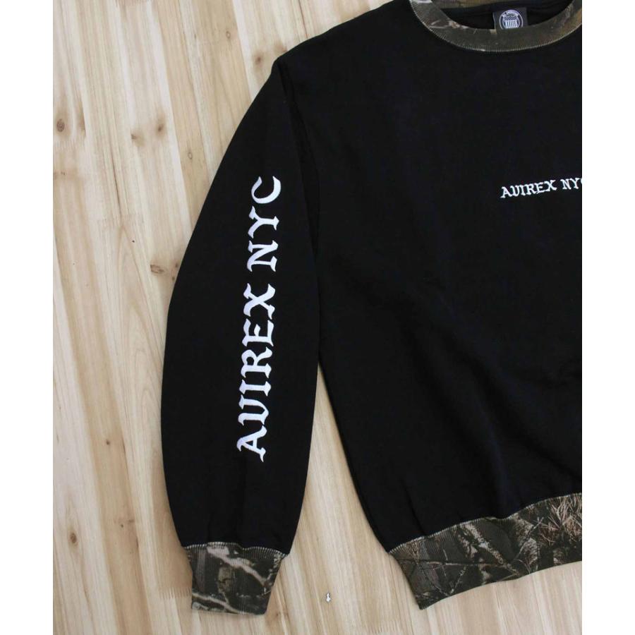 AVIREX（アヴィレックス） CREW NECK SWEAT 'REAL TREE CAMO' クルー