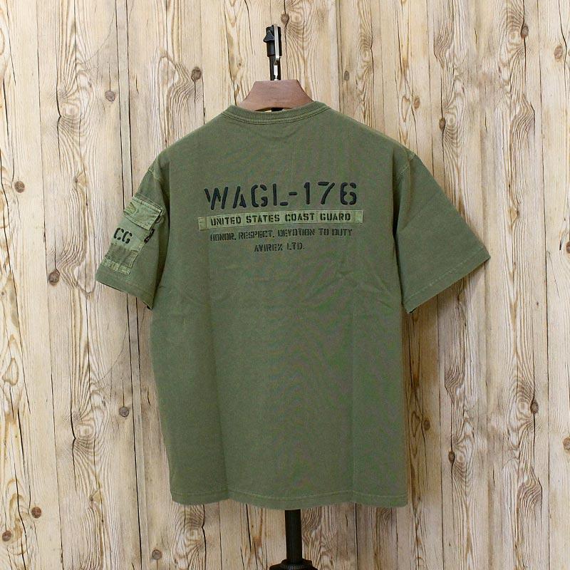 AVIREX（アヴィレックス） FADED S/S MIL. PKT TEE 783-6134005