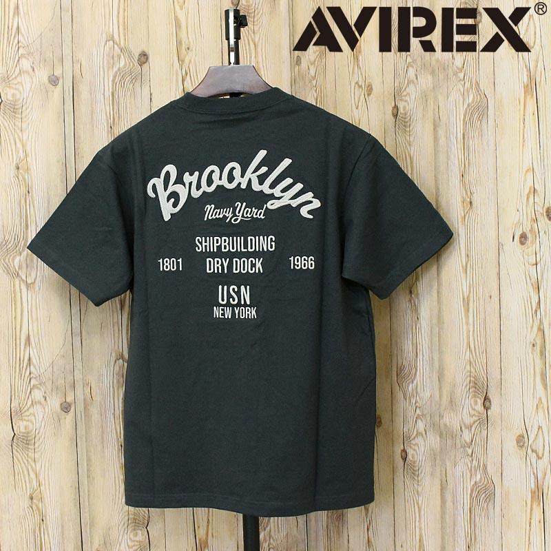 AVIREX（アヴィレックス） ブルックリン刺繍 半袖Tシャツ S/S EMB. T