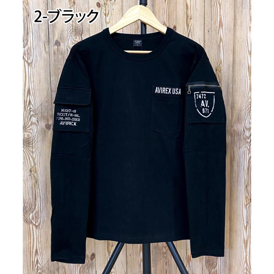 AVIREX（アヴィレックス） フェイドウォッシュ 長袖 ファティーグ T