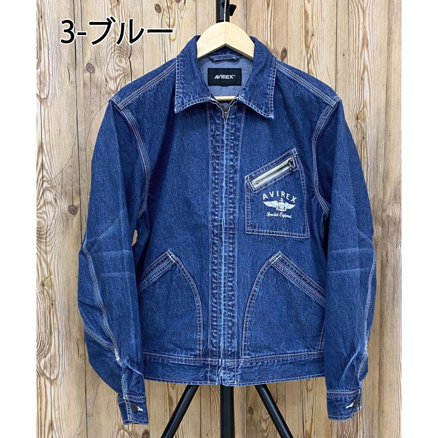 AVIREX アヴィレックス DENIM WORK JKT VARSITY LOGO ジャケット メンズ ブランド｜topism｜13