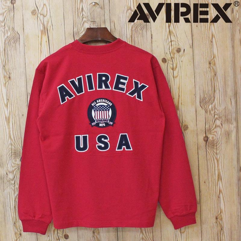 AVIREX（アヴィレックス） VARSITY LOGO 2.0 ロングTシャツ 長袖T 