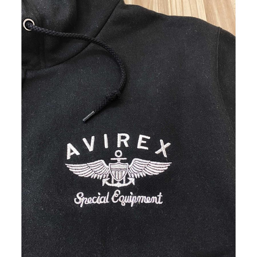 AVIREX アヴィレックス バーシティ ロゴ スウェット ZIPパーカー ジップアップパーカー 裏起毛 アビレックス トップス 長袖 メンズ ブランド