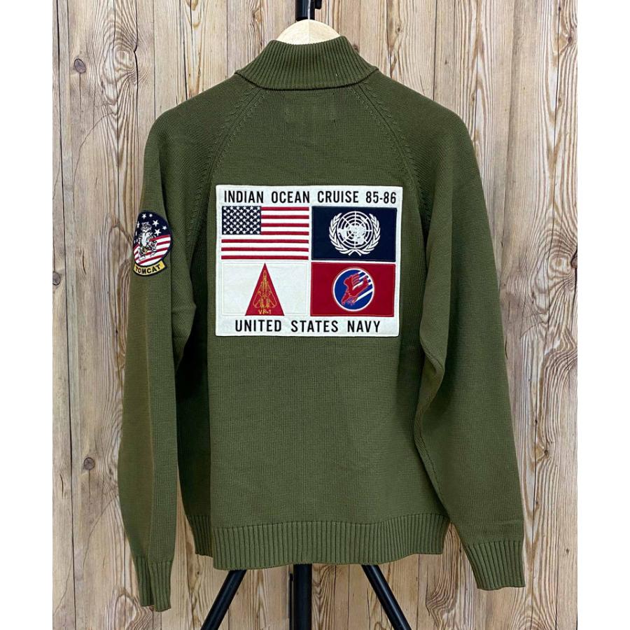 E*e様 アヴィレックス TOPGUN ニットブルゾン ドライバーズニット ジャ E*e様 アヴィレックス TOPGUN ニットブルゾン ドライバーズニット ジャ