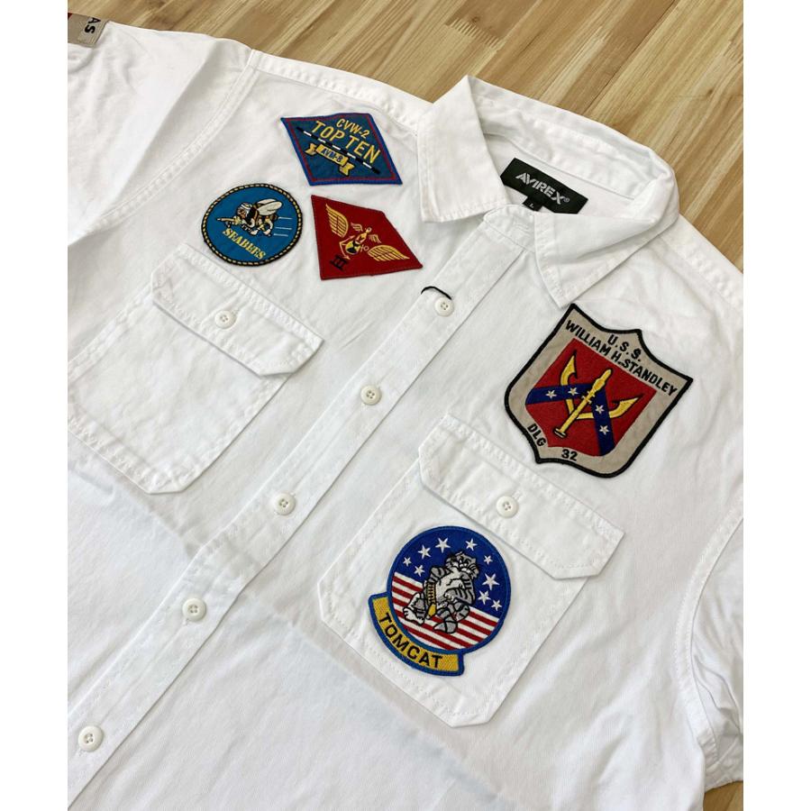 AVIREX アヴィレックス TOPGUN SHORT SLEEVE SHIRT 半袖シャツ AVIREX アヴィレックス TOPGUN SHORT SLEEVE SHIRT 半袖シャツ