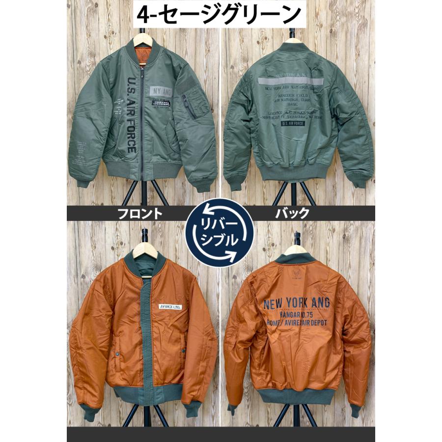 AVIREX アヴィレックス MA1 -REFLECT STENCIL-リバーシブル AVIREX アヴィレックス MA1 -REFLECT STENCIL-リバーシブル