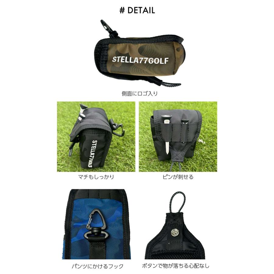 STELLA77GOLF ゴルフボールケース 距離計スコープホルダー ゴルフ