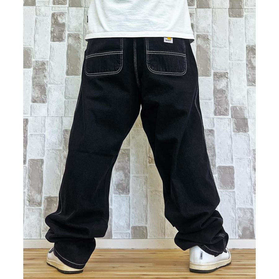 90s カーハート ストーンウォッシュ デニムパンツ ワイド バギーパンツ Carhartt（カーハート） WIP リラックスストレート ストーンウォッシュ