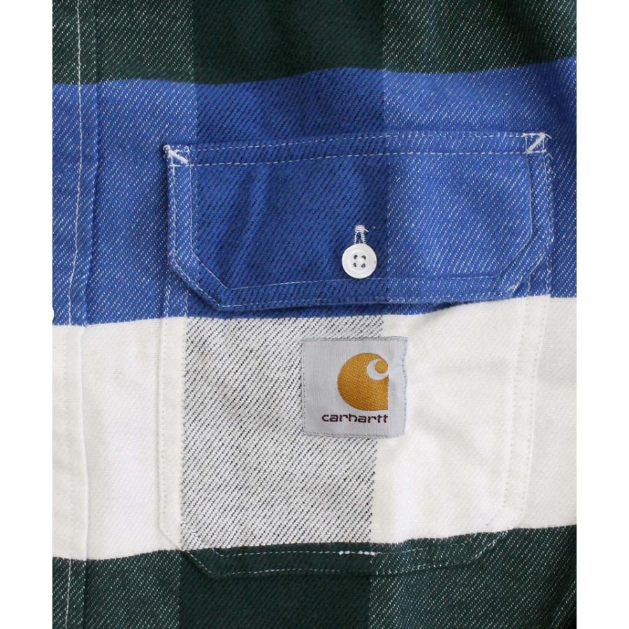 CARHARTT WIP トップス シャツ・ブラウス ブルー チェック柄 CARHARTT