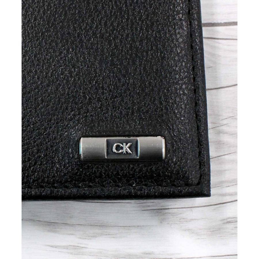 Calvin Klein（カルバン・クライン） CK ロゴプレート 2つ折り