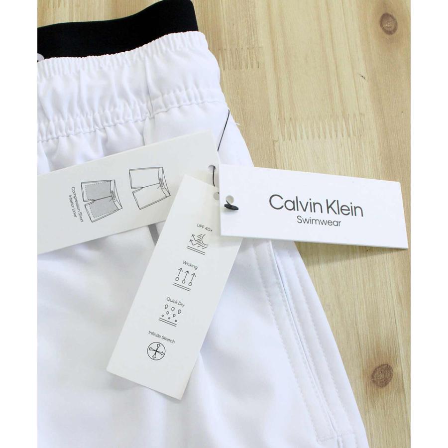 Calvin Klein カルバンクライン CK ボクサーインナー付き ワンポイントロゴサーフパンツ ボードショーツ 海パン 水着 メンズ スイムウェア 海水パンツ CB4DSM33_20