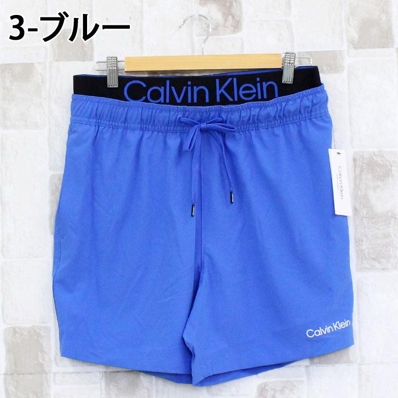 @*様   カルバンクライン 水着 ブルーS 2025新作 Calvin Klein（カルバン・クライン） CK ボクサーインナー付き ワン