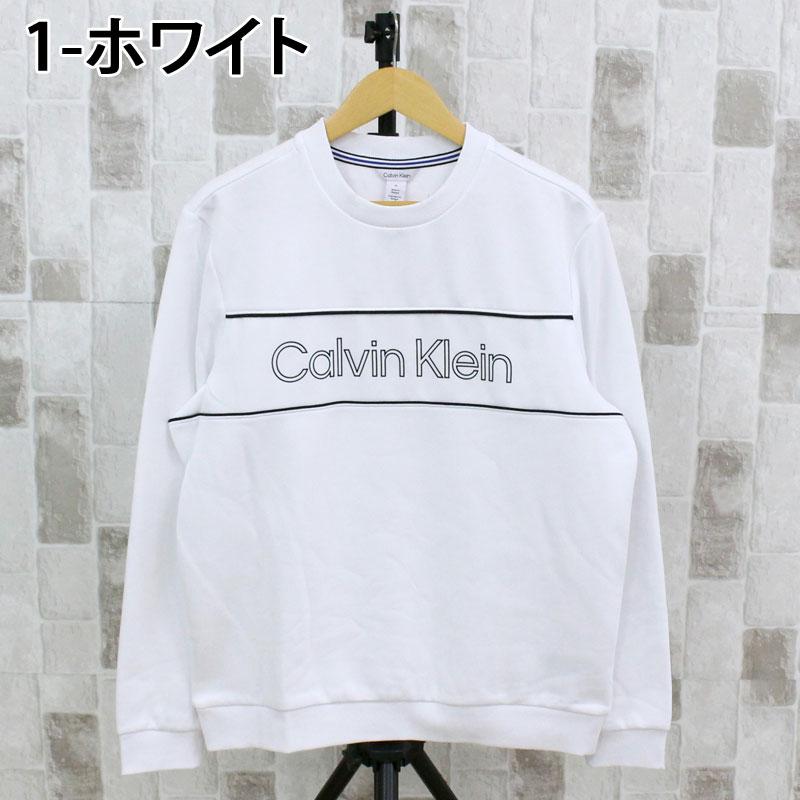 Calvin Klein カルバンクライン CK アイコニック ロゴ パイピング クルーネック スウェットシャツ 40J6242 メンズ ブランド_4