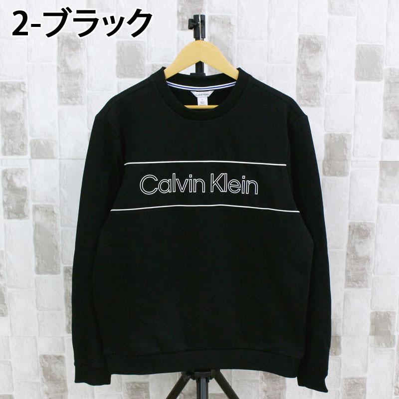 Calvin Klein カルバンクライン CK アイコニック ロゴ パイピング クルーネック スウェットシャツ 40J6242 メンズ ブランド_6