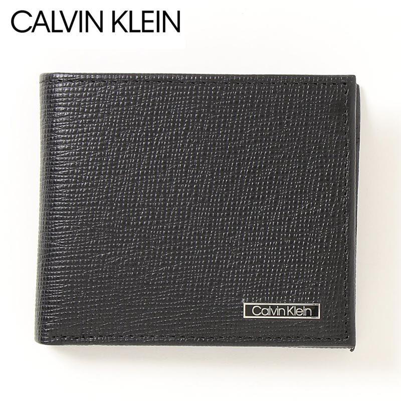 Calvin Klein（カルバン・クライン） RFiD CK ロゴプレート2つ折り