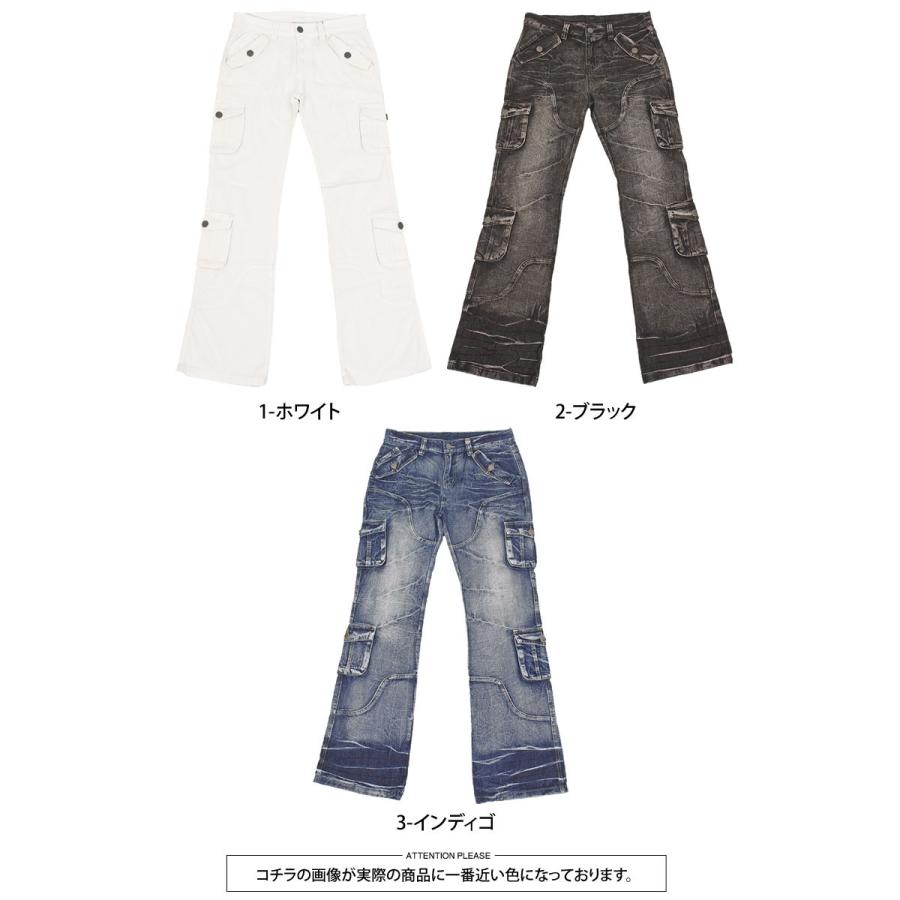 デニムパンツ メンズ ブーツカット ジーンズ ダメージ加工 デニムパンツ メンズ ブーツカット ジーンズ ダメージ加工