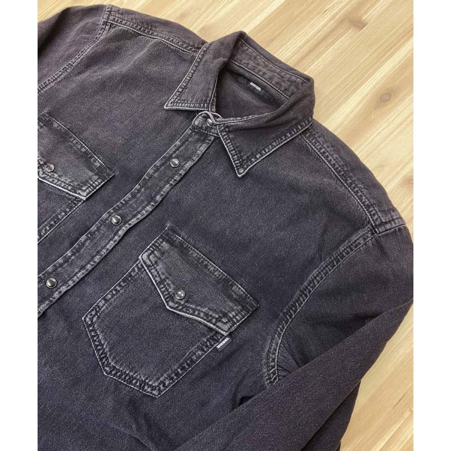 DIESEL ディーゼル ユーズド加工 ウォッシュ加工 デニムシャツ DIESEL ディーゼル ユーズド加工 ウォッシュ加工 デニムシャツ