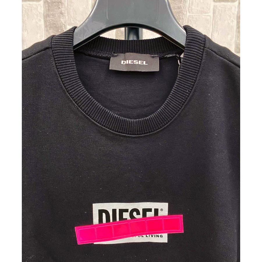 DIESEL ディーゼル ボックスロゴ クルーネック スウェット トレーナー 