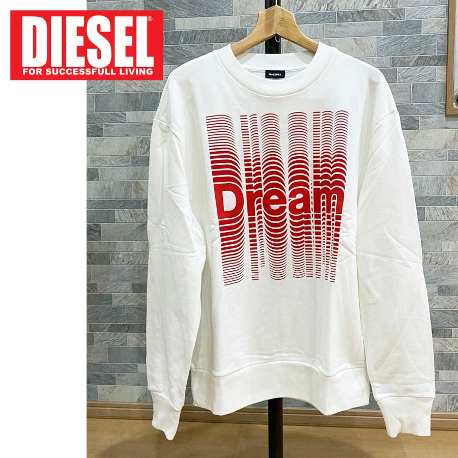 DIESEL ディーゼル スウェット トレーナー プルオーバーグラフィックラバーロゴプリント S-BAY-SB メンズ ブランド｜topism