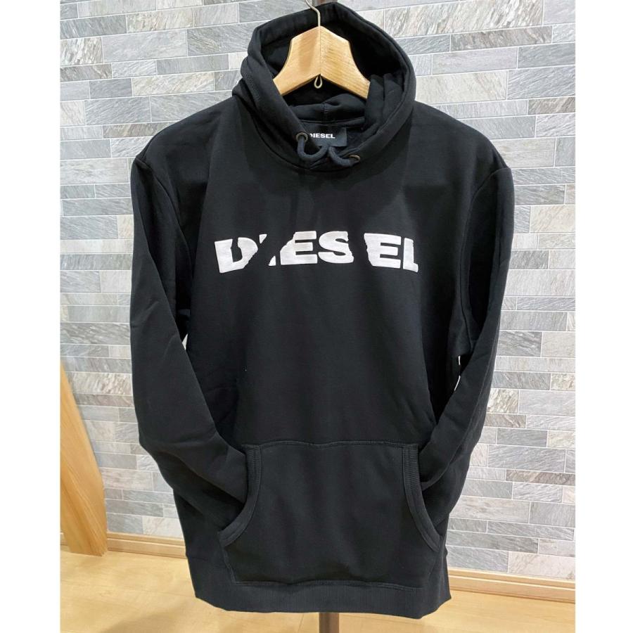 DIESEL ディーゼル パーカー ロゴラバープリント スウェット プルオーバー 裏起毛 S-AGNES-BRO メンズ ブランド｜topism｜06