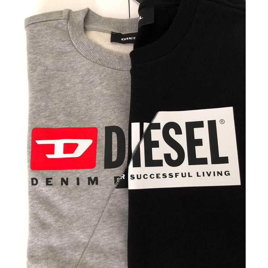 DIESEL ディーゼル Wロゴ プリント スウェット プルオーバー