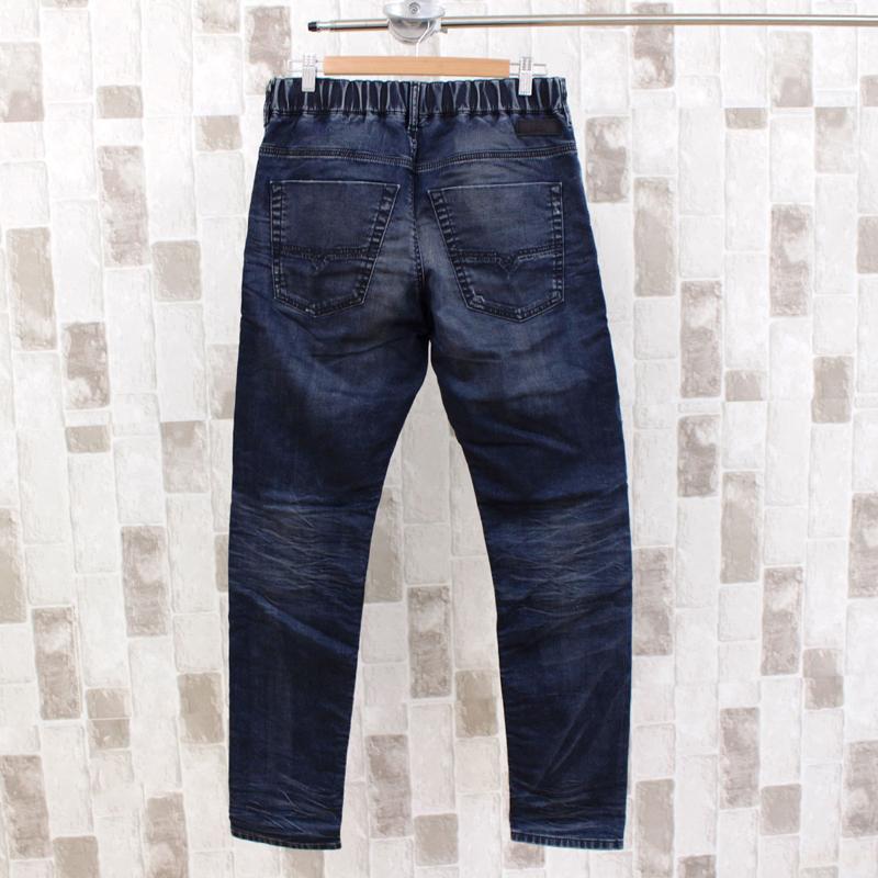 DIESEL ディーゼル デニム メンズ JOGG JEANS ジョグデニム スウェットデニム ストレッチ ダメージ リメイク テーパード ジーンズ KROOLEY-E-NE 69NN｜topism｜03