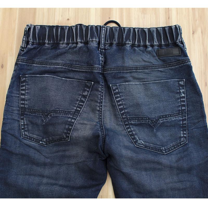 DIESEL ディーゼル デニム メンズ JOGG JEANS ジョグデニム スウェットデニム ストレッチ ダメージ リメイク テーパード ジーンズ KROOLEY-E-NE 69NN｜topism｜16