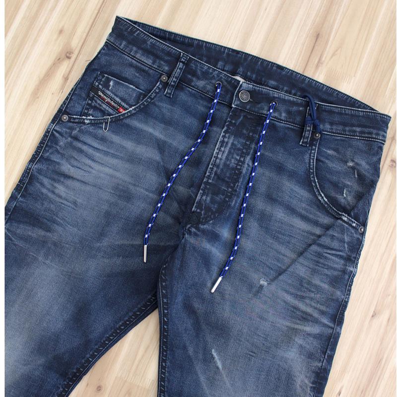 DIESEL ディーゼル デニム メンズ JOGG JEANS ジョグデニム スウェットデニム ストレッチ ダメージ リメイク テーパード ジーンズ KROOLEY-Y-NE 069NN｜topism｜05