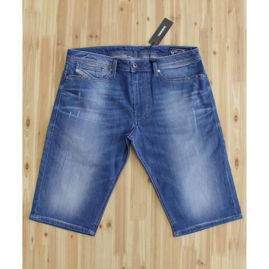 DIESEL ディーゼル デニム メンズ ハーフパンツ ストレッチ ショートパンツ ダメージ ヴィンテージUSED加工 SHISHORT R9866 メンズブランド｜topism｜05