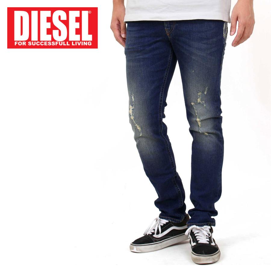 Diesel ディーゼル デニムパンツ スリム スキニーパンツ ユーズド加工 ダメージクラッシュ Thommer メンズ ブランド Ds Bottoms 25 Topism Topism トップイズム メンズ通販 通販 Yahoo ショッピング