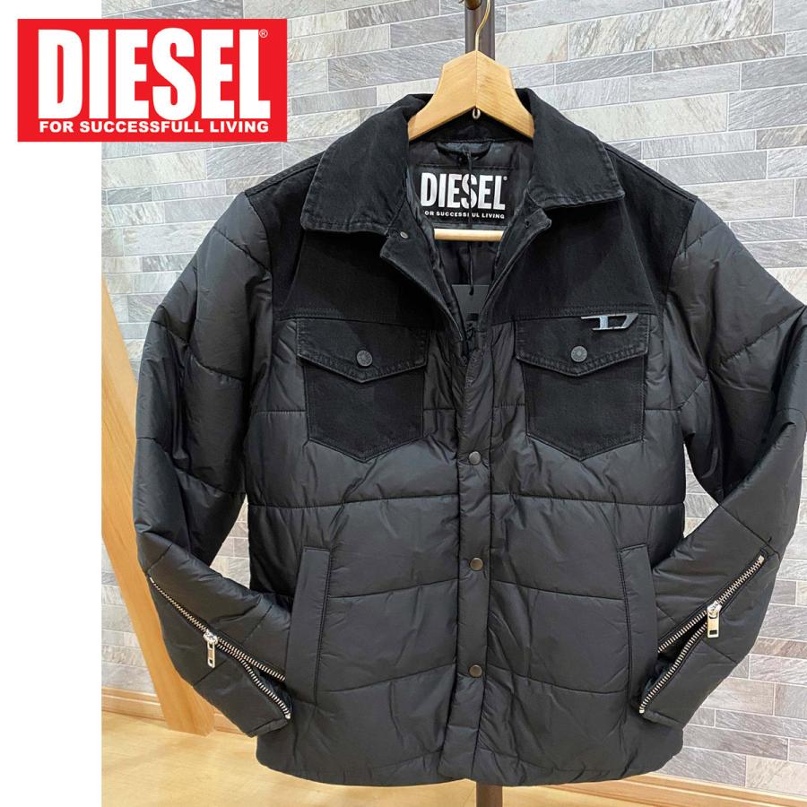 DIESEL ディーゼル 中綿ジャケット アウター デニム切替 バックパッチ パディングジャケット 「D-SHYLA 」メンズ ブランド  :ds-jkt-25-topism:TopIsm-トップイズム-メンズ通販 - 通販 - Yahoo!ショッピング