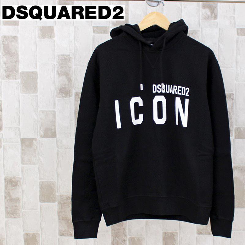 DSQUARED2 ディースクエアード DSQ2 ICONロゴスウェットパーカー