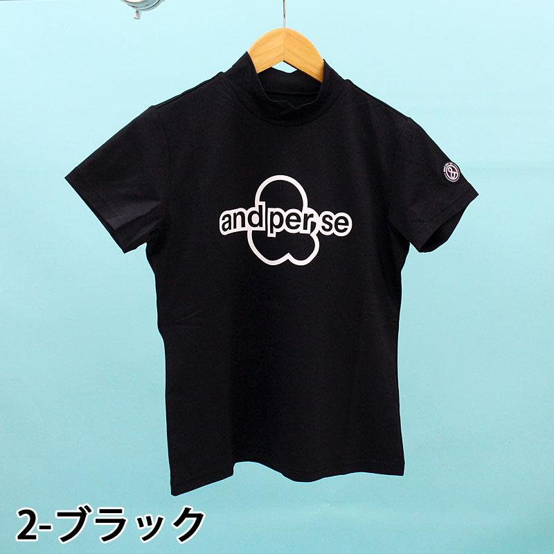 and per se（アンパスィ） ゴルフウェア レディースモックネックシャツ