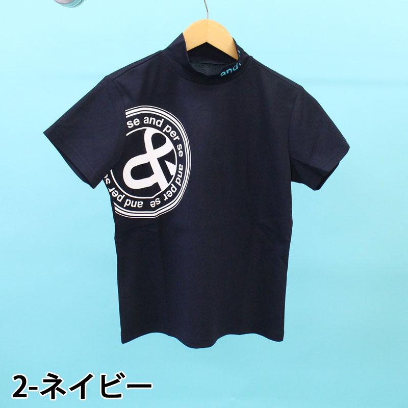 and per se（アンパスィ） ゴルフウェア レディースモックネックシャツ