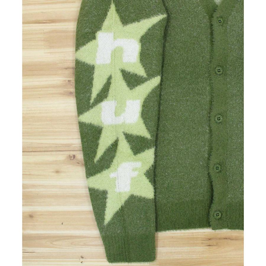 HUF（ハフ） ウルサモヘアカーディガン URSA MOHAIR CARDIGAN 星