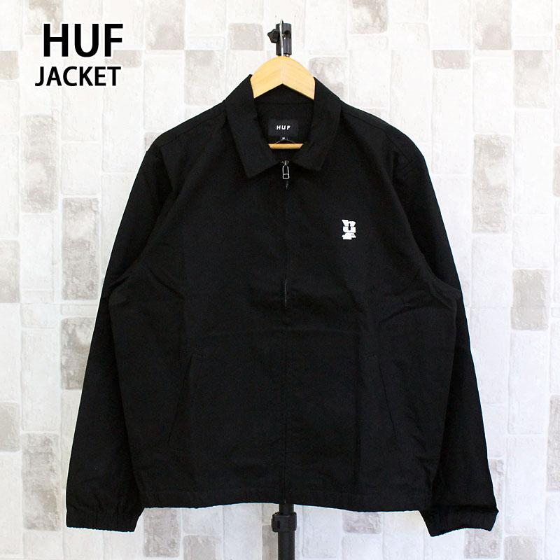 送料無料 ハフ HUF SET メガブラスト ショップジャケット MEGABLAST SHOP JACKET JK00470 コットン ツイル 長袖 ストリート スケーター ブランド メンズ トップス アウター ブラック 黒 HUF（ハフ） HUF SET メガブラスト ショップジャケット MEGABLAST SHOP