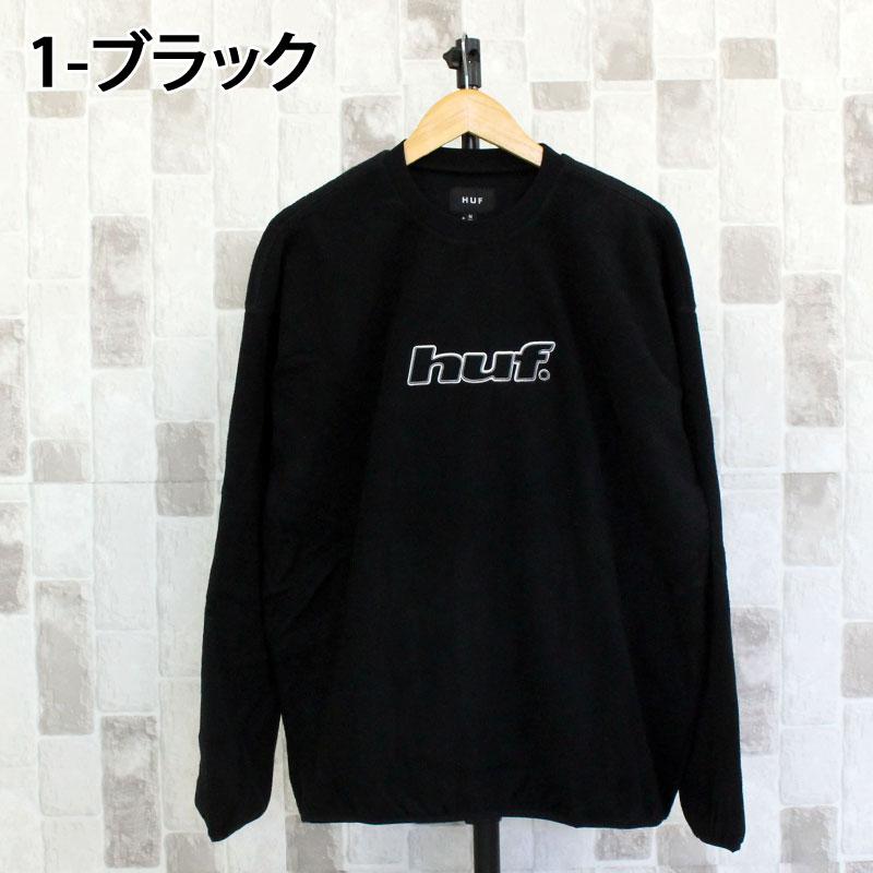 HUF ハフ Hドットポーラーフリースクルーネック スウェットシャツ トレーナー H DOT POLAR FLEECE CREWNECK FL00247 トップス 長袖 プルオーバー メンズ_3