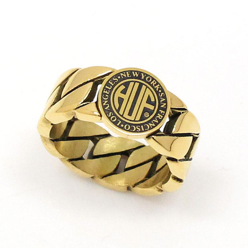 HUF ハフ リージョナルキューバリンクリング 指輪 REGIONAL CUBAN LINK RING AC00986 シルバー ゴールド アクセサリー メンズ 小物 プレゼント ギフト_12