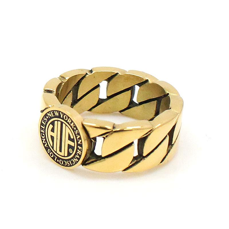 HUF ハフ リージョナルキューバリンクリング 指輪 REGIONAL CUBAN LINK RING AC00986 シルバー ゴールド アクセサリー メンズ 小物 プレゼント ギフト_13