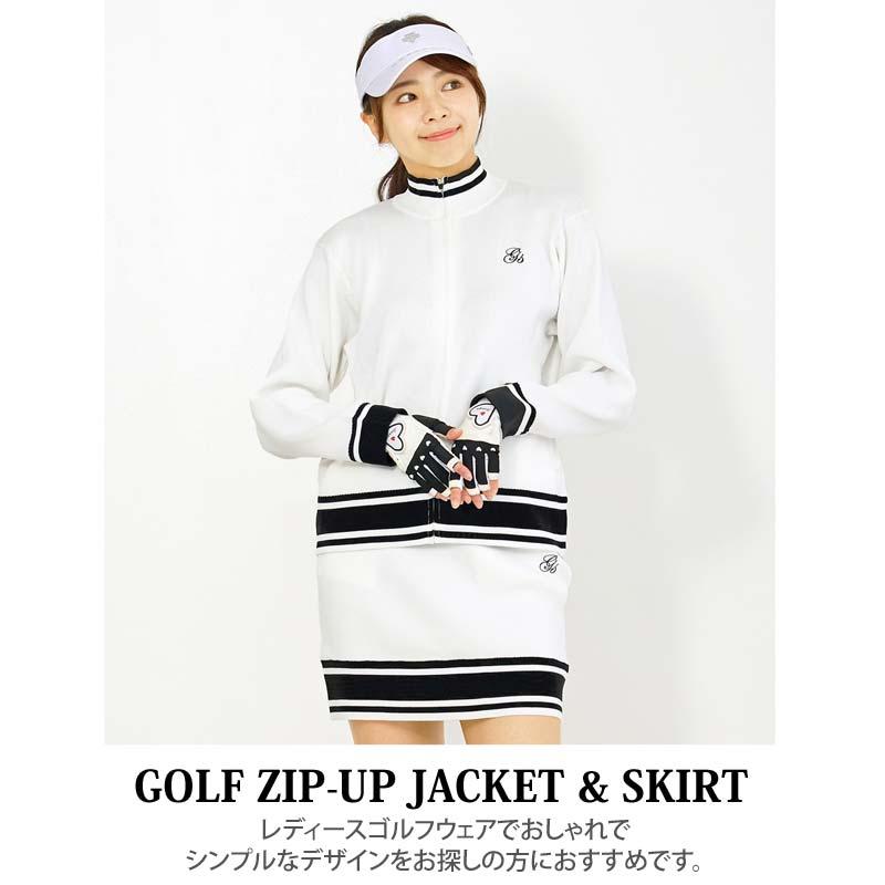 ゴルフウェア レディース 上下セットアップ gs GOLF ジップアップ