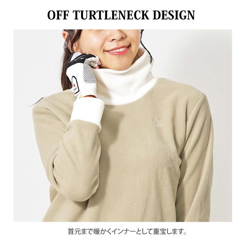 ゴルフウェア レディース gs GOLF フリース ニットセーター オフ