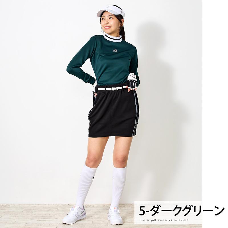 ゴルフウェア レディース モックネック gs GOLF ポロシャツ ハイネック