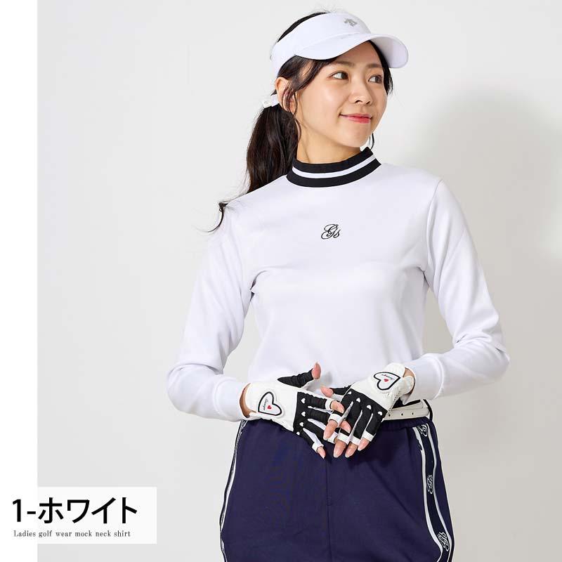 ゴルフウェア レディース モックネック gs GOLF ポロシャツ ハイネック
