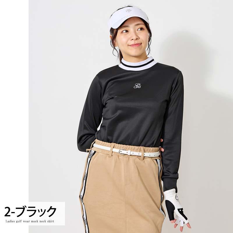 ゴルフウェア レディース モックネック gs GOLF ポロシャツ ハイネック