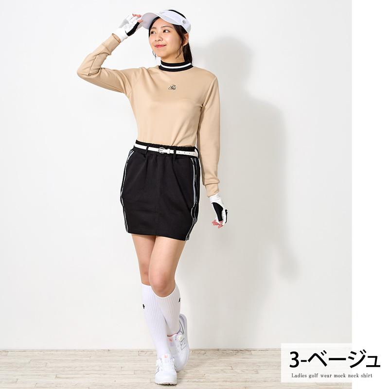 ゴルフウェア レディース モックネック gs GOLF ポロシャツ ハイネック
