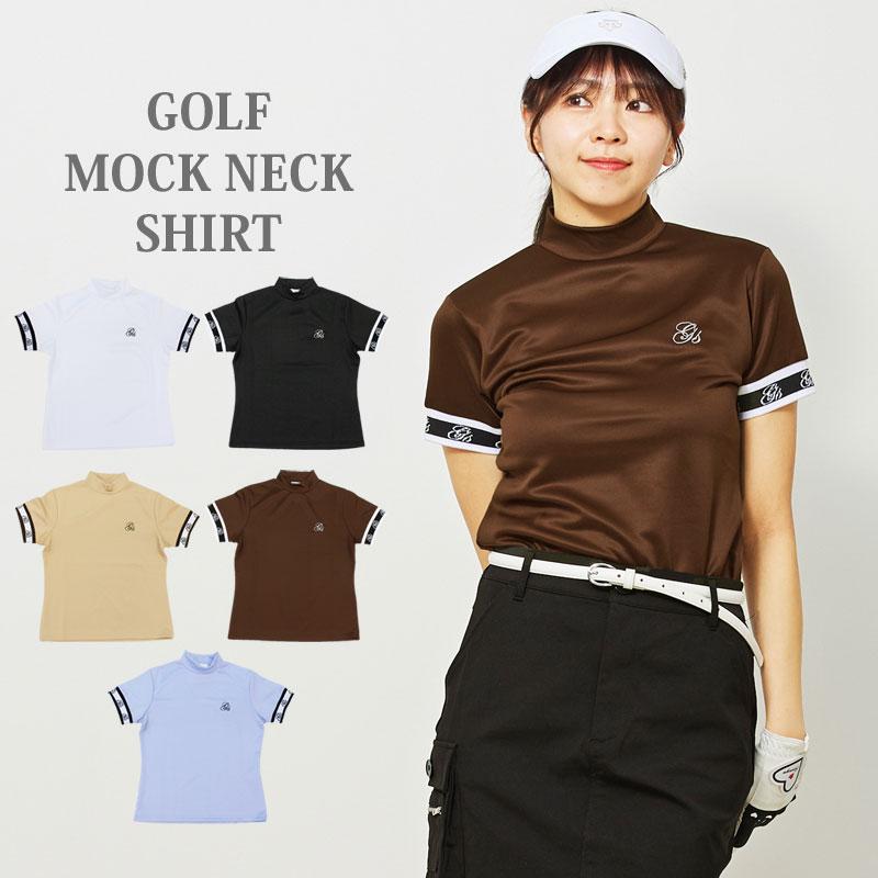 ゴルフウェア レディース モックネック gs GOLF ポロシャツ ハイネック