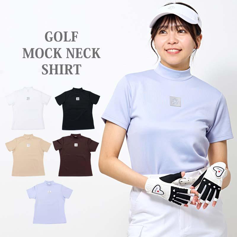 ゴルフウェア レディース モックネック gs GOLF ポロシャツ ハイネック