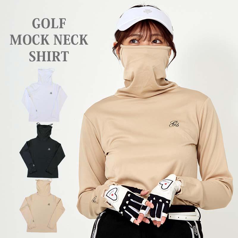 ゴルフウェア レディース モックネック gs GOLF ポロシャツ ハイネック